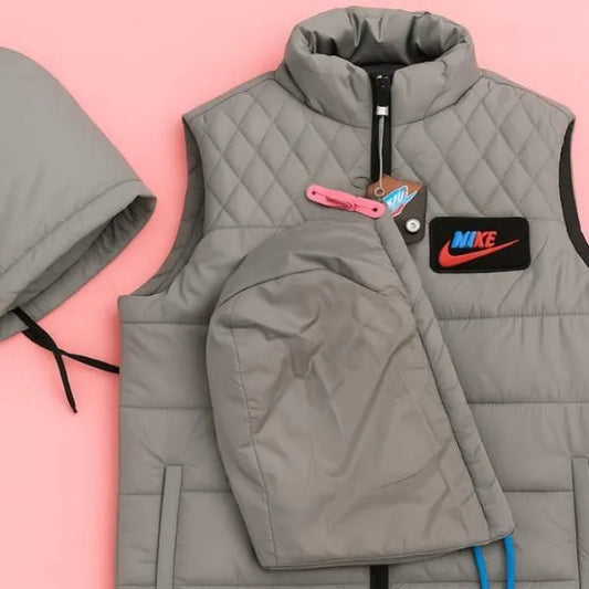 1 Pc Men's Parachute Printed Sleeveless Jacket