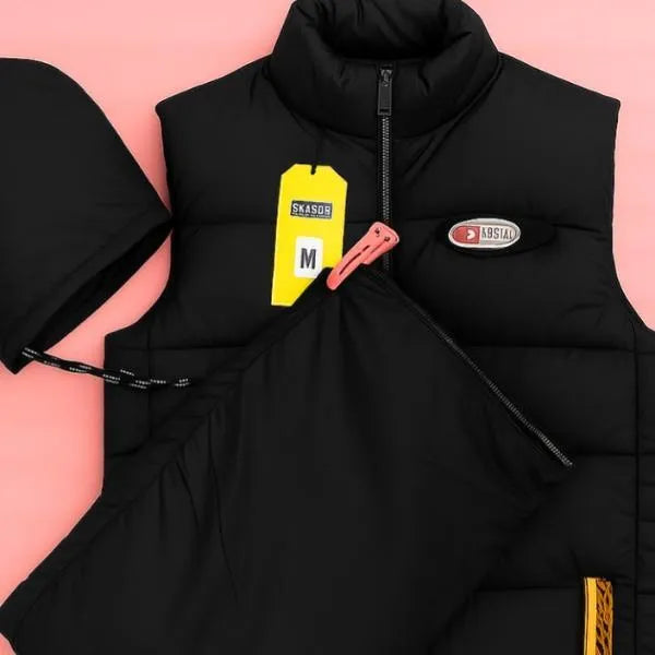 1 Pc Men's Parachute Printed Sleeveless Jacket